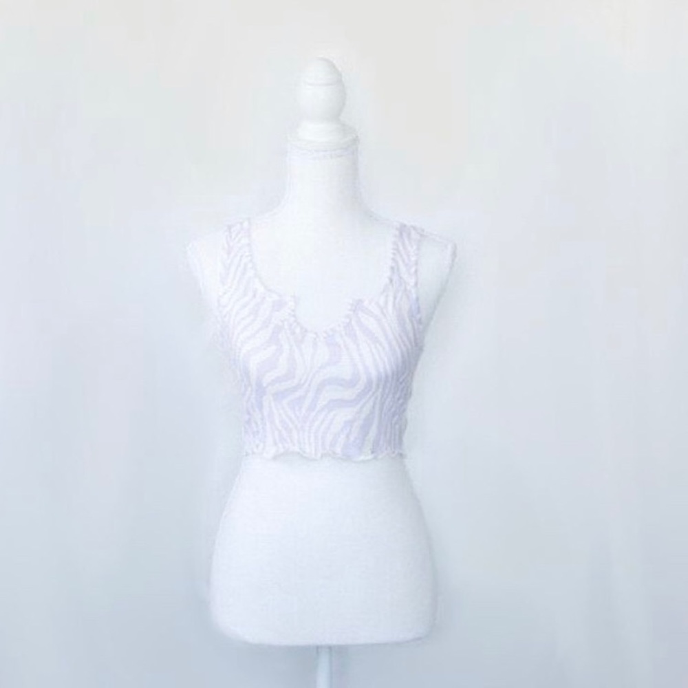 Lavender zebra tank top